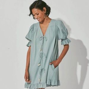 Cleobella Foxi Mini Dress - Sage